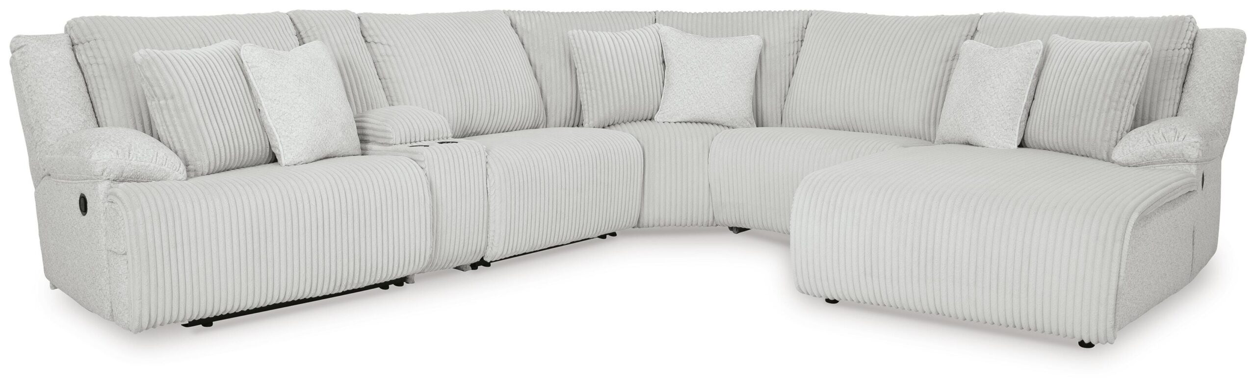 d4beaa9c3bab36461d2c18f12c667daf Top Tier 6-Piece Reclining Sectional with Chaise - Image 1